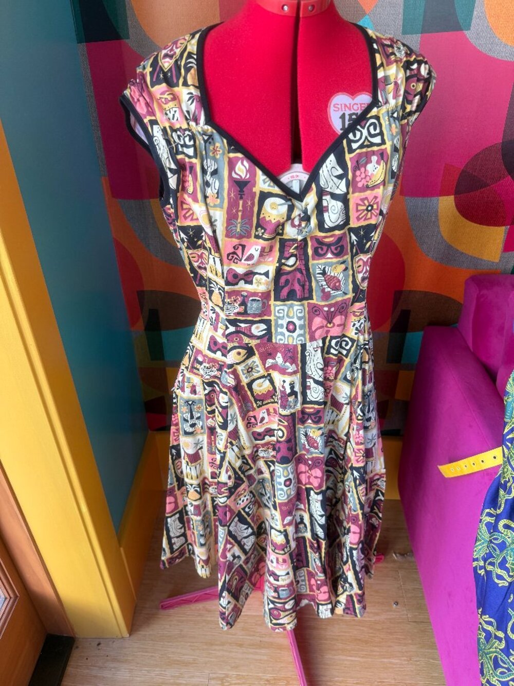 Pinup Girl Tiki Dress, Heidi, XL